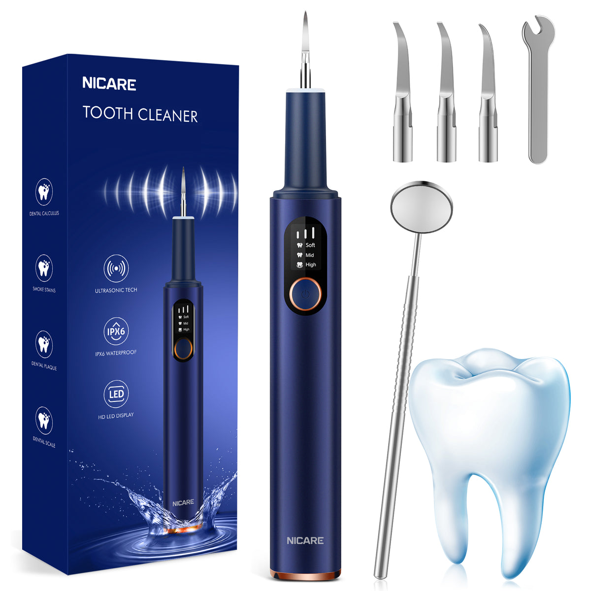 NICARE S1 Ultrasonic Teeth Cleaner