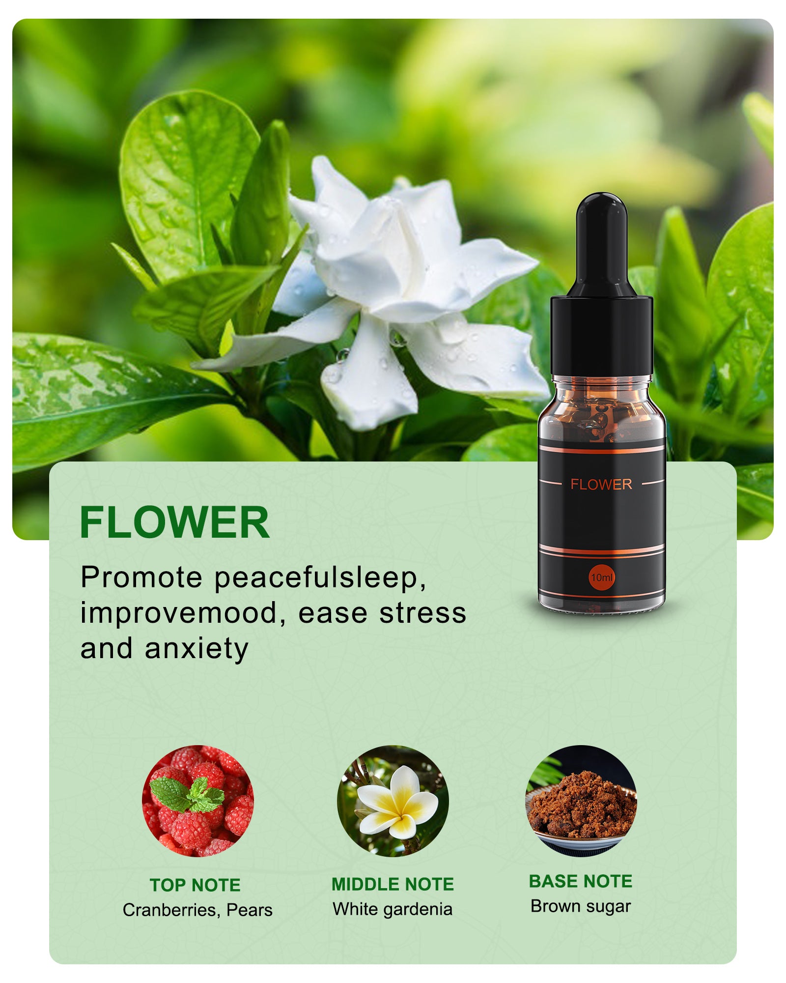 Flower Essential Mist, NICARE Essential Oil Diffuser Refill, 3 Count, Air Freshener